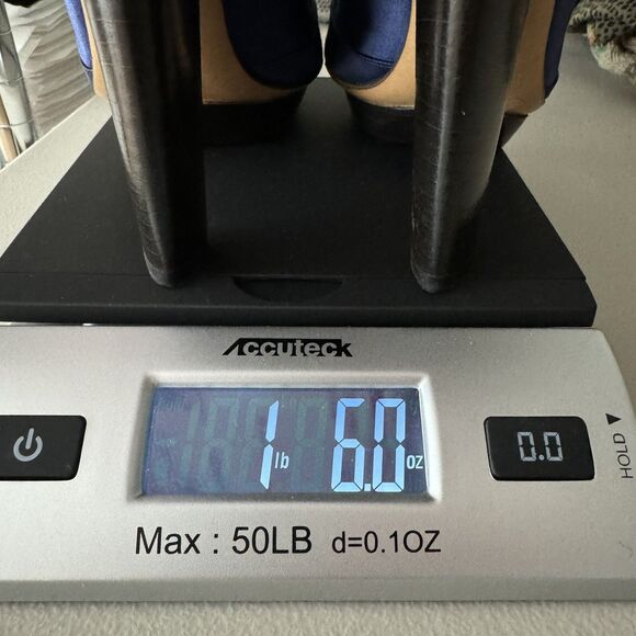 Nicholas Kirkwood Mary Jane High Heels EU 38 US 7.5 Navy Satin Round Toe Italy - Picture 14 of 14